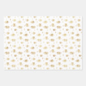 Golden Patterns Urban Snow Wrapping Paper Sheets Geschenkpapier Set (Vorderseite 2)