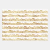 Golden Patterns Urban Snow Wrapping Paper Sheets Geschenkpapier Set (Vorderseite)