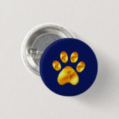 Golden Paw auf Blue Button (Vorne & Hinten)