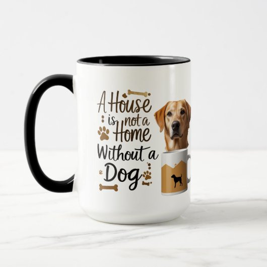 Golden Paw Combo - Hunde Zuhause Tasse Set (Links)