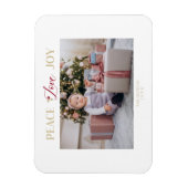 Golden Peace Liebe Freude Minimalistisch Einfache Magnet (Vertikal)