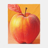 Golden Peach Perfektes Design Fleecedecke (Vorderseite)