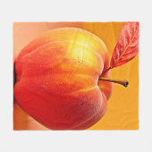 Golden Peach Perfektes Design Fleecedecke (Vorderseite (Horizontal))