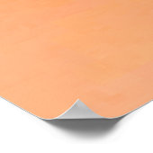 Golden Peach Perfektes Design Poster (Ecke)
