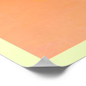 Golden Peach Perfektion Design Poster (Ecke)