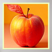 Golden Peach Perfektion Design Poster (Vorne)