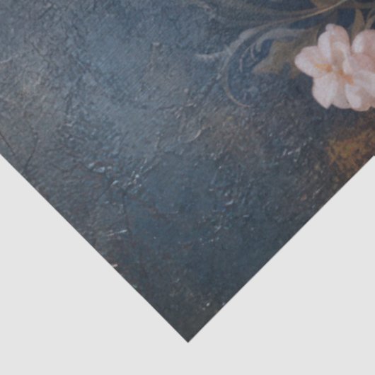 Golden Peacock auf der rechten Seite Seidenpapier (Ausschnitt)