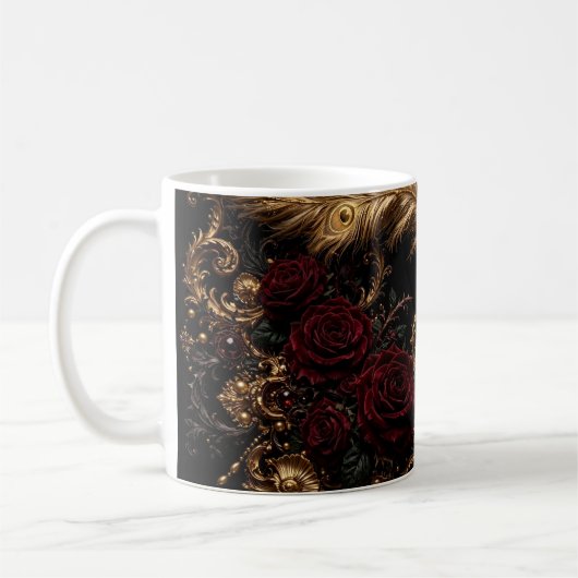 Golden Peacock Barock  Kaffeetasse (Links)