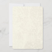 Golden Peacock Feathers Einladung (Rückseite)