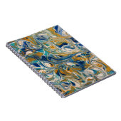 Golden Peacock-MarmorNotebook Notizblock (Rechte Seite)