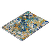 Golden Peacock-MarmorNotebook Notizblock (Linke Seite)