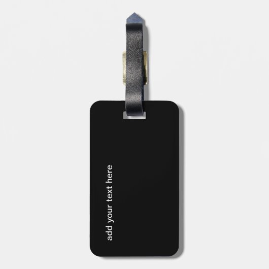 Golden Peacock Tempel Gepäckanhänger (Rückseite vertikal)