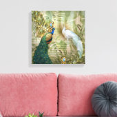 Golden Peacock Tempel Leinwanddruck (Insitu (Wohnzimmer))
