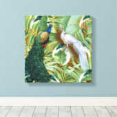 Golden Peacock Tempel Leinwanddruck (Insitu (Holzboden))