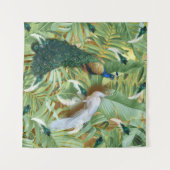 Golden Peacock Tempel Wandteppich (Vorderseite (Horizontal))