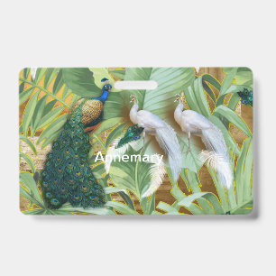 Golden Peacock Temple Dreams Kosmetische Tasche Ausweis