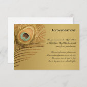 Golden Peacock Unterkunft Karte (Vorne/Hinten)