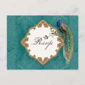 Golden Peacock & Wirbel - UAWG Response Postcard Einladungspostkarte (Vorderseite)