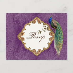 Golden Peacock & Wirbel - UAWG Response Postcard Einladungspostkarte