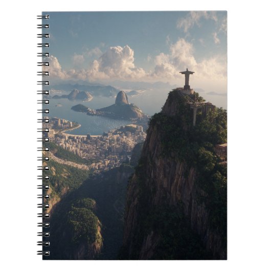 Golden Peak Rio Skyline Notebook Notizblock (Vorderseite)