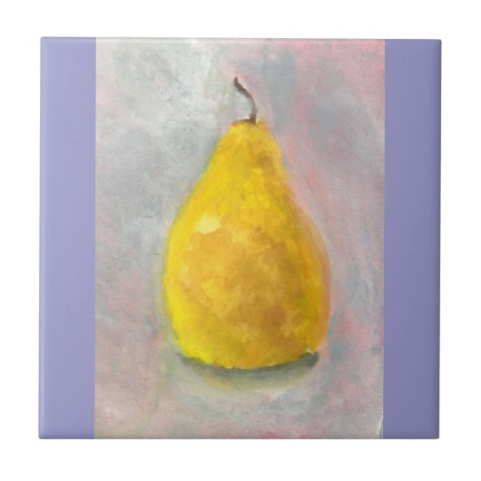 Golden Peak Still Life Wasserfarbe Fliese (Vorderseite)