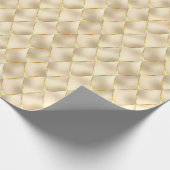 Golden Pearl Mermaid Dragon Scales Pattern Holiday Geschenkpapier (Ecke)