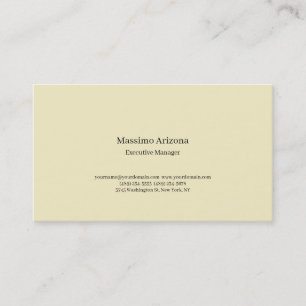 Golden Pearl Plain Professional Modern Minimalisti Visitenkarte
