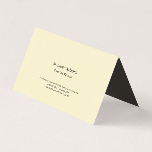 Golden Pearl Plain Professionell Modern Minimalist Visitenkarten (Vorderseite)