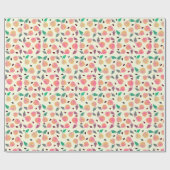 Golden Pears Collection Pink Geschenkpapier (Flach)