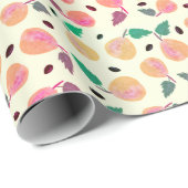 Golden Pears Collection Pink Geschenkpapier (Rolleneckpunkt)