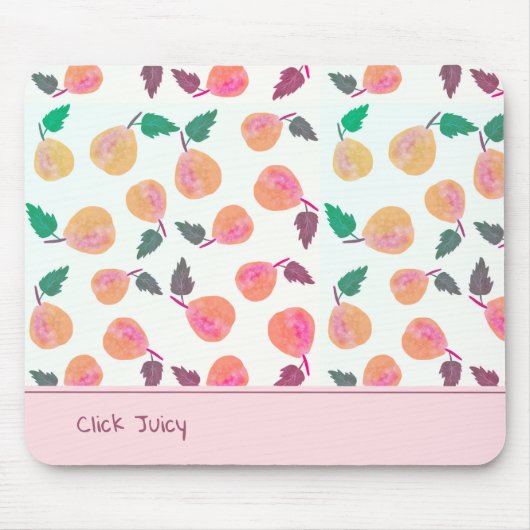 Golden Pears Collection Pink Mousepad (Vorne)