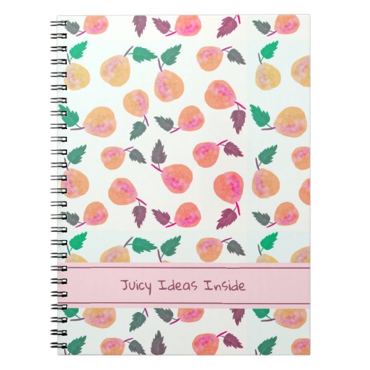 Golden Pears Collection Pink Notizblock (Vorderseite)