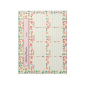 Golden Pears Collection Pink Planner Notizblock (Rotiert)