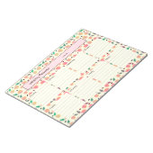 Golden Pears Collection Pink Planner Notizblock (angewinkelt)
