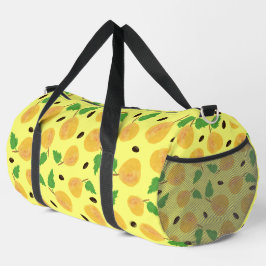 Golden Pears Collection Yellow Bright Duffle Bag