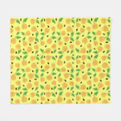 Golden Pears Collection Yellow Bright Fleecedecke (Vorderseite (Horizontal))