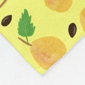 Golden Pears Collection Yellow Bright Fleecedecke (Ecke)