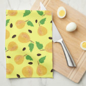 Golden Pears Collection Yellow Bright Geschirrtuch (Viertel Falte)