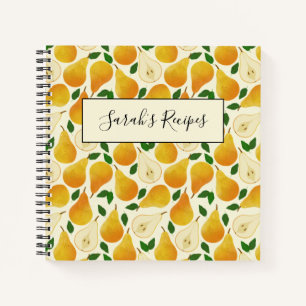 Golden Peers Pattern Notebook Notizblock