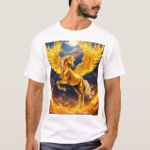 Golden Pegasus Fantasy T - Shirt (Vorderseite)