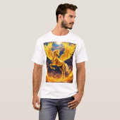 Golden Pegasus Fantasy T - Shirt (Vorne ganz)