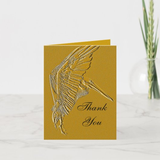 Golden Pelicans_ Dankeskarte (Vorderseite)