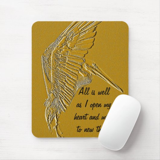 Golden Pelicans_ Mousepad (Mit Mouse)