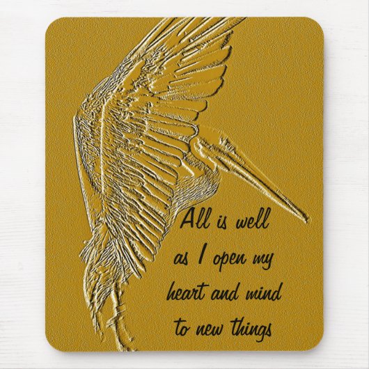 Golden Pelicans_ Mousepad (Vorne)