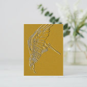 Golden Pelicans_ Postkarte (Stehend Vorderseite)