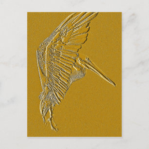 Golden Pelicans_ Postkarte