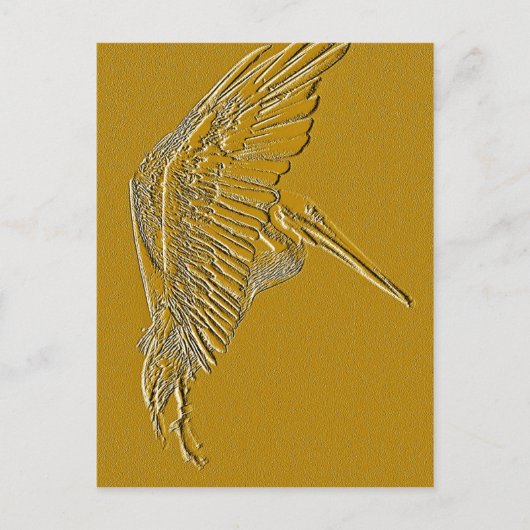 Golden Pelicans_ Postkarte (Vorderseite)