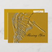 Golden Pelicans_ Postkarte (Vorne/Hinten)