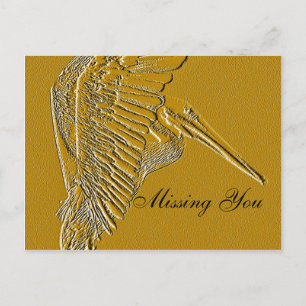 Golden Pelicans_ Postkarte