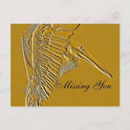 Golden Pelicans_ Postkarte (Vorderseite)